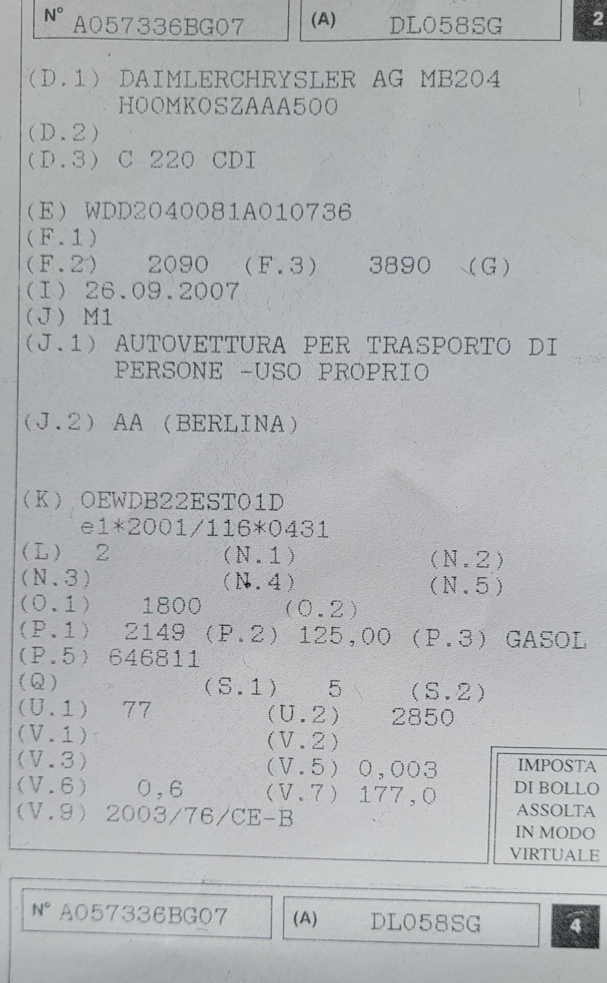 Mercedes-benz C 220 CDI cat Elegance Sport