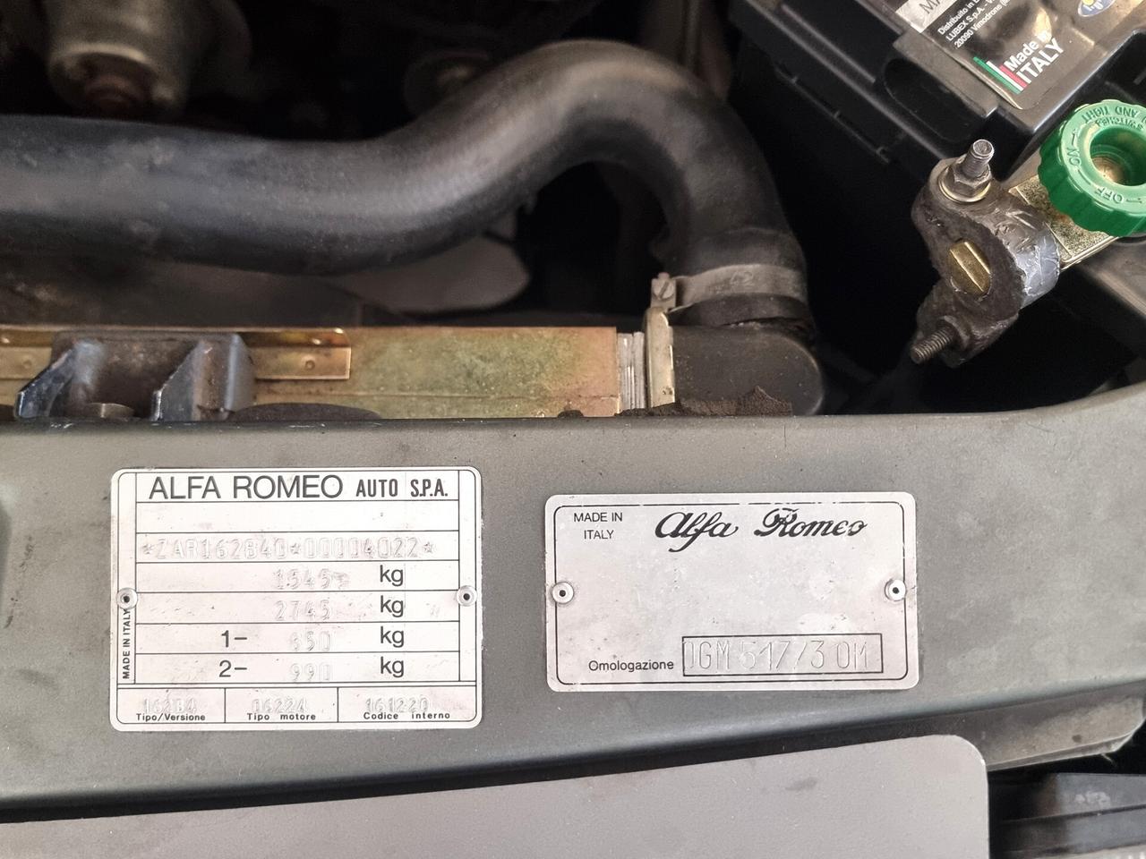 Alfa Romeo 75 2.0i Twin Spark aria condizionata