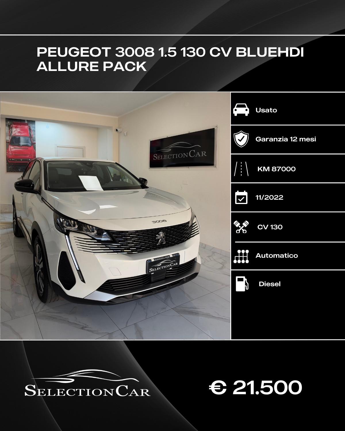 Peugeot 3008 BlueHDi 130 S&S EAT8 Allure Pack