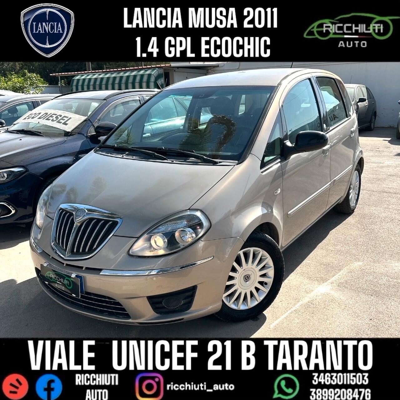 LANCIA YPSILON 1.4 GPL ECOCHIC 2011