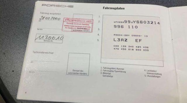 PORSCHE 911 996 Coupe 3.4 Carrera