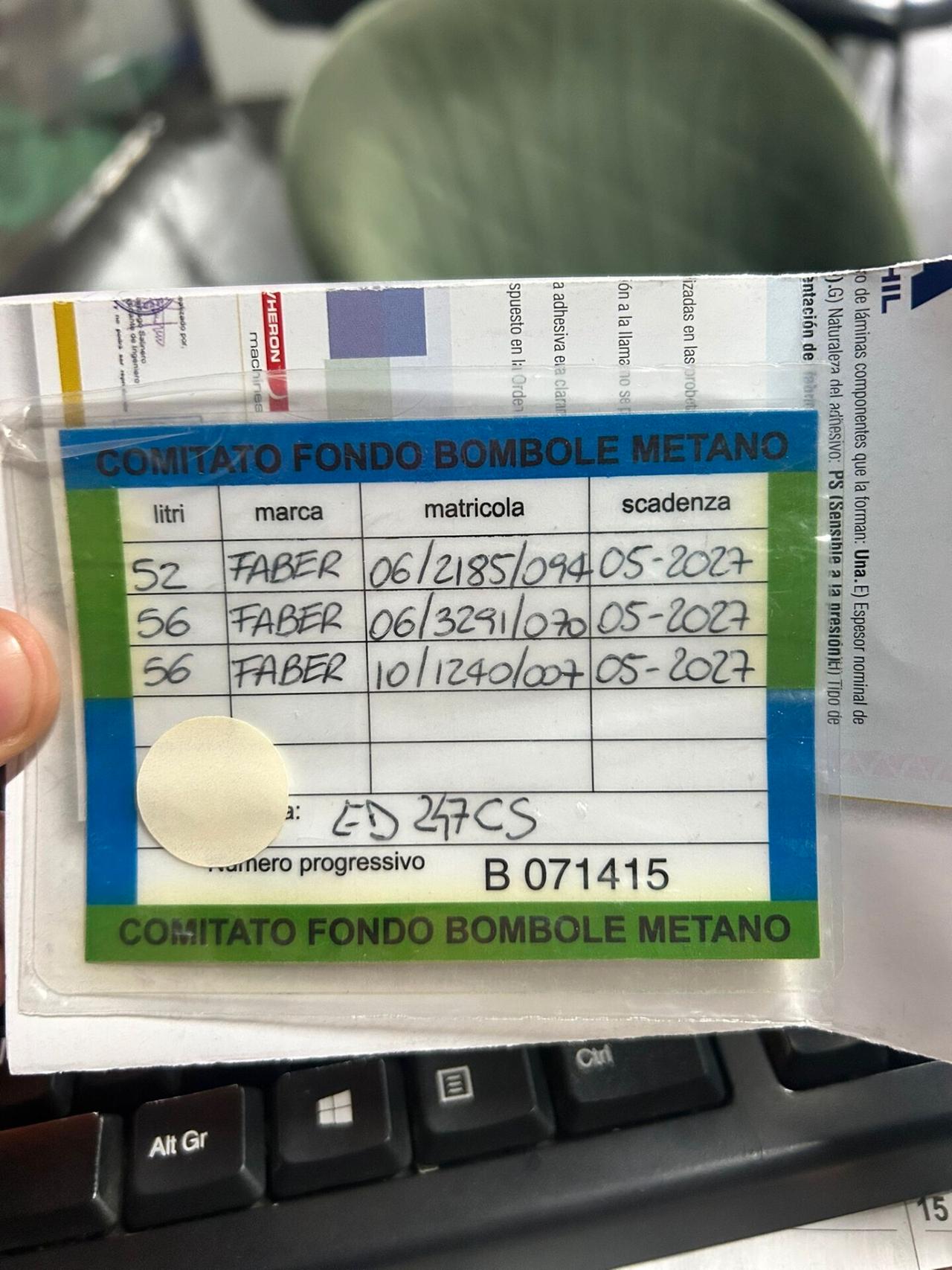 Fiat Multipla 1.6 16V Natural Power Dynamic garanzia 12 mesi