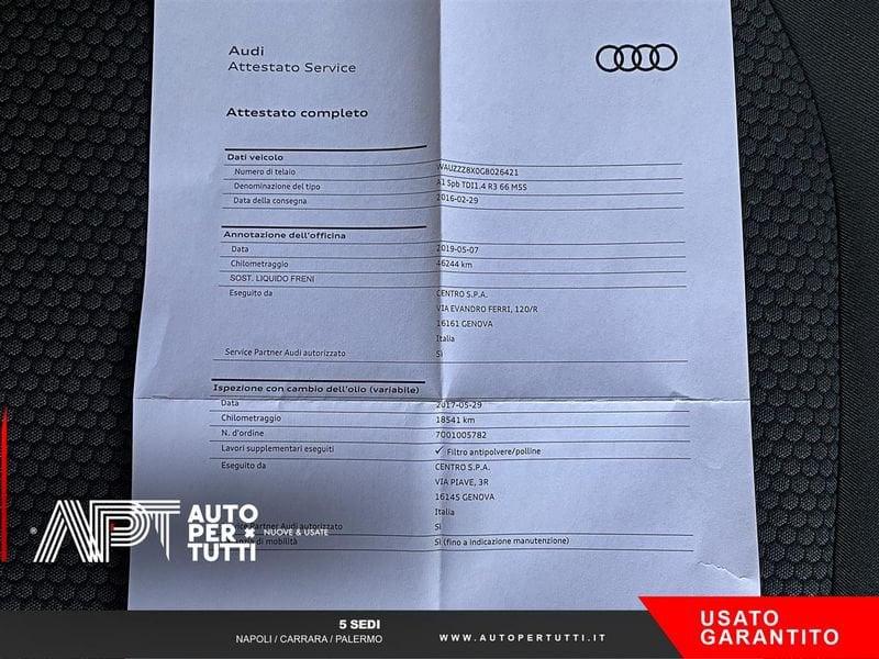 Audi A1 A1 Sportback 1.4 tdi Metal ultra