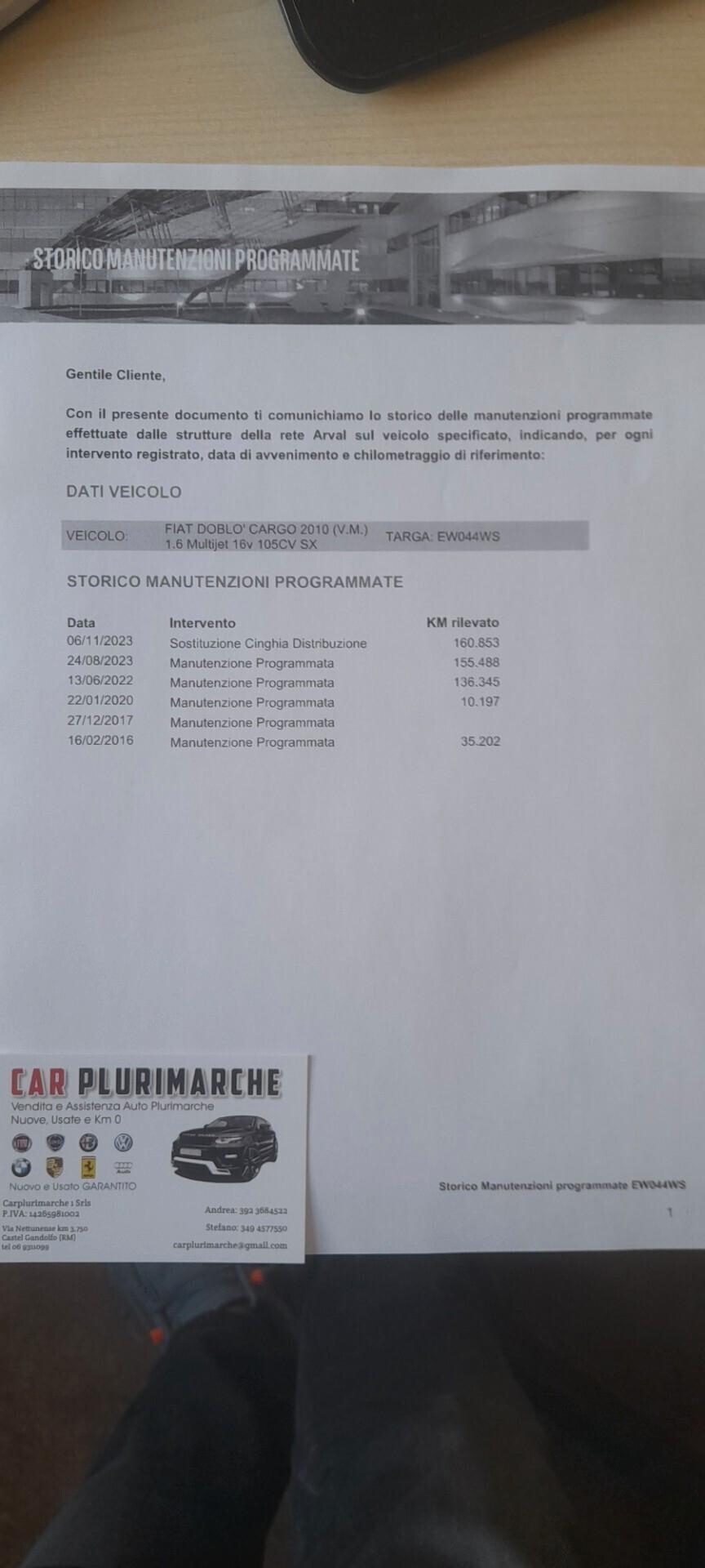 Fiat Doblo Doblò 1.6 MJT 16V 95CV Pop