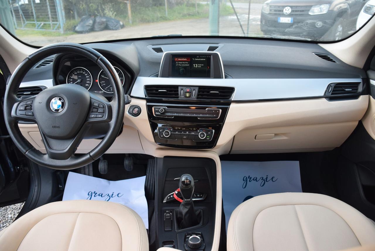 Bmw X1 sDrive16d 6M Advantage ADAS PELLE SENSORI CRUISE BT