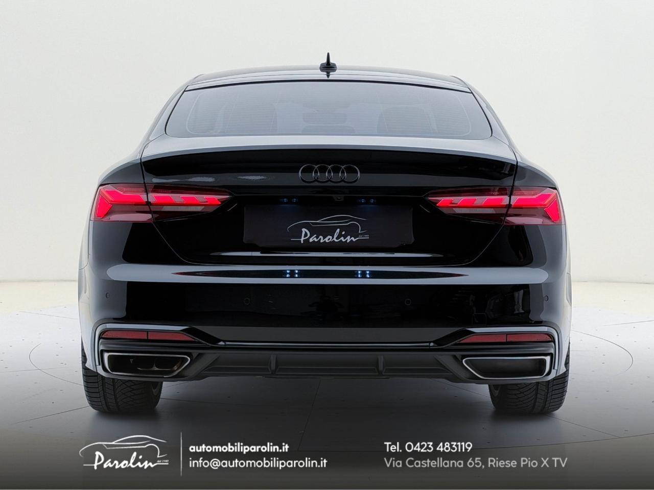 Audi A5 Sportback 40 2.0 tdi mhev S-Line edition S-tronic Black pack-Telecamera-B&O