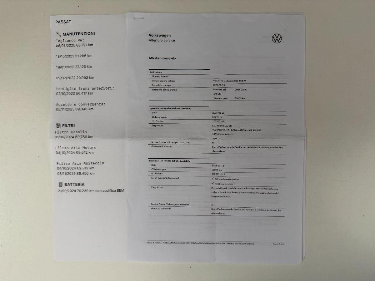 VOLKSWAGEN - Passat Variant - Passat Var. 1.6 TDI DSG Comfortline BMT