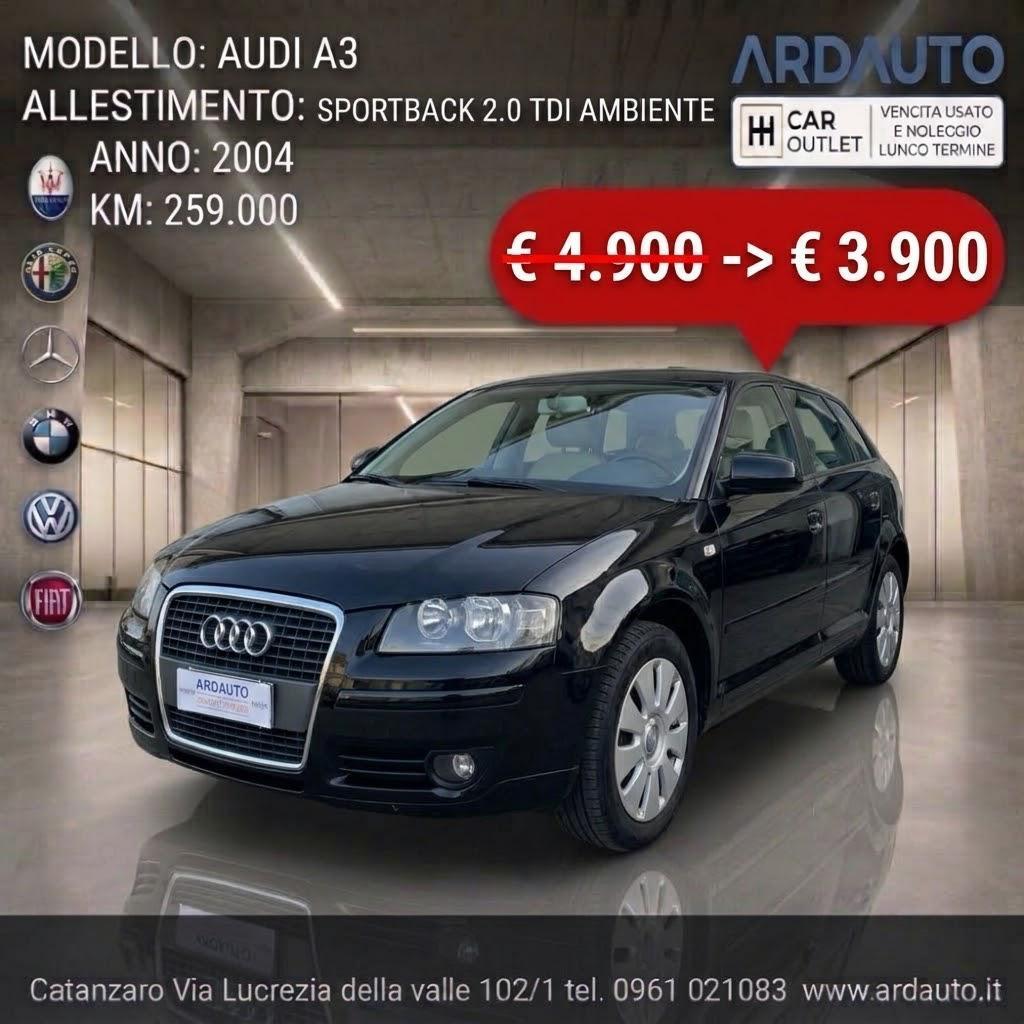 Audi A3 Sportback 2.0 Tdi 140 cv
