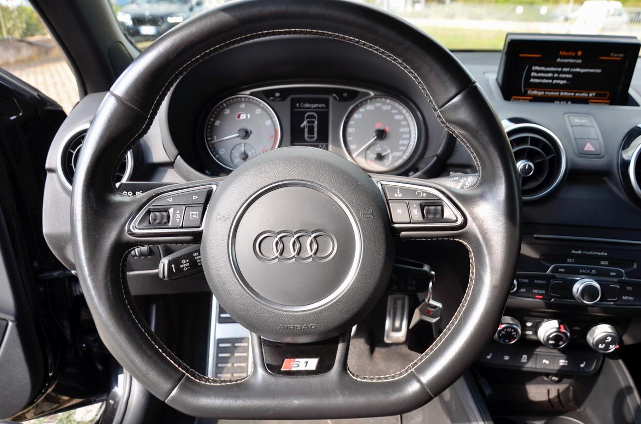 AUDI S1 SPORTBACK 2.0 TFSI QUATTRO 231cv, SERVICE AUDI, EURO 6B, SEDILI GUSCIO, RAGAZZON OMOLOGATO, SPOILER, APPLE CAR PLAY, PERMUTE