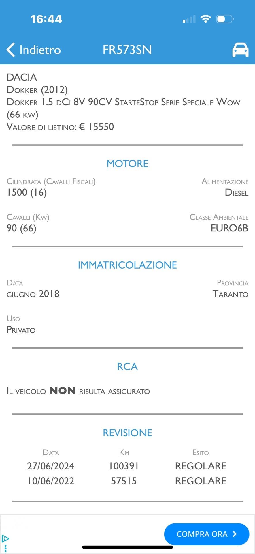 Dacia Dokker 1.5 dCi 8V 90CV Start&Stop Serie Speciale Wow Stepway