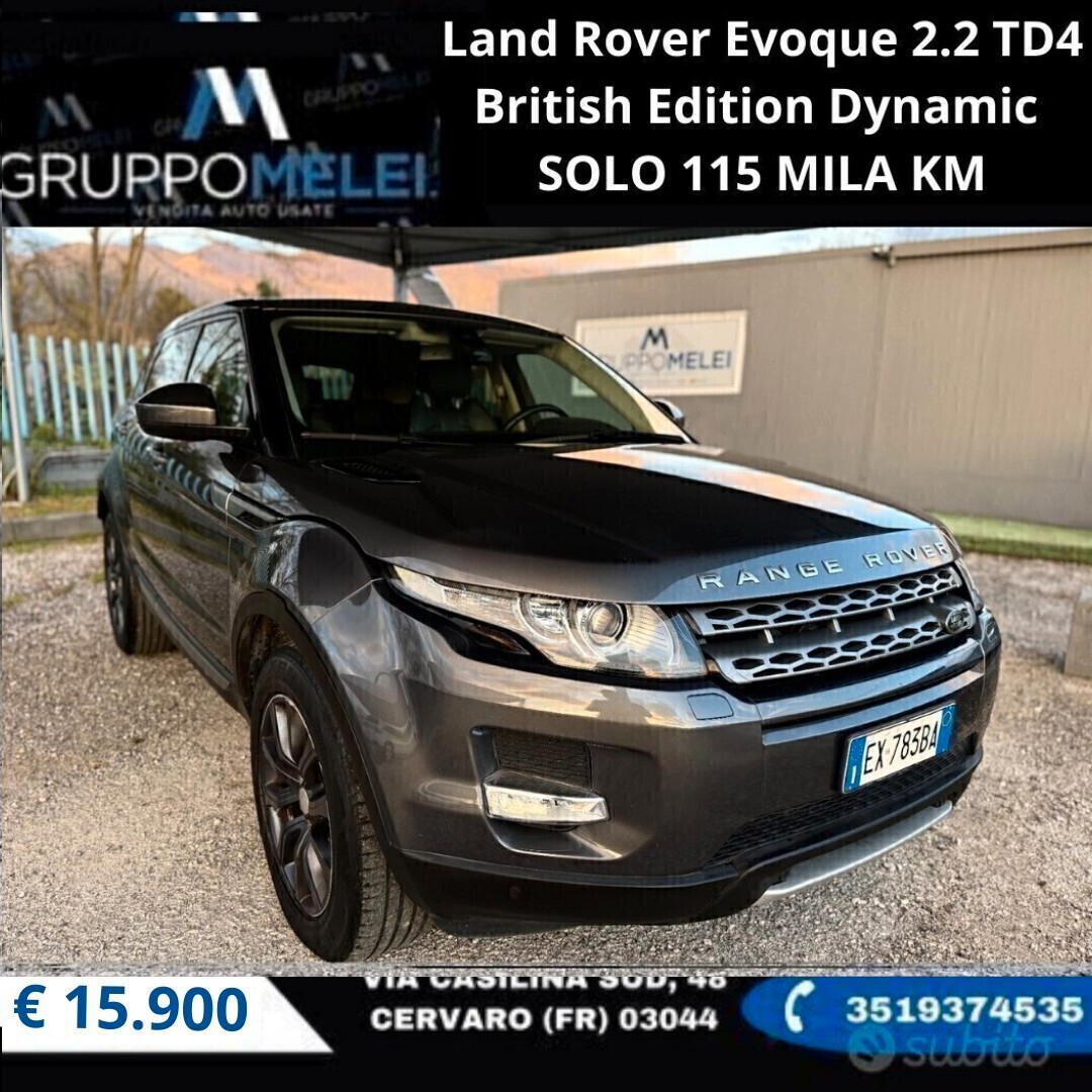 Land Rover Evoque 2.2 TD4 British Edition Dynamic SOLO 115 MILA KM