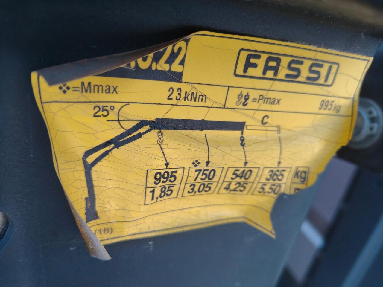 Fiat Ducato 33 2.3 MJT 130CV PM-DC Cabinato 7 POSTI GRU FASSI