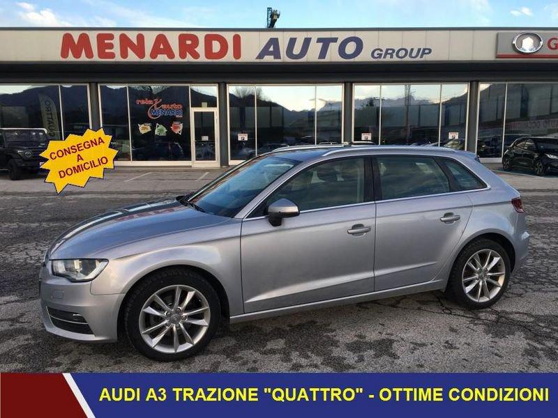 Audi A3 2.0 TDI 150cv Quattro Ambiente E6 4X4 GARANZIA EUROPEA INCLUSA