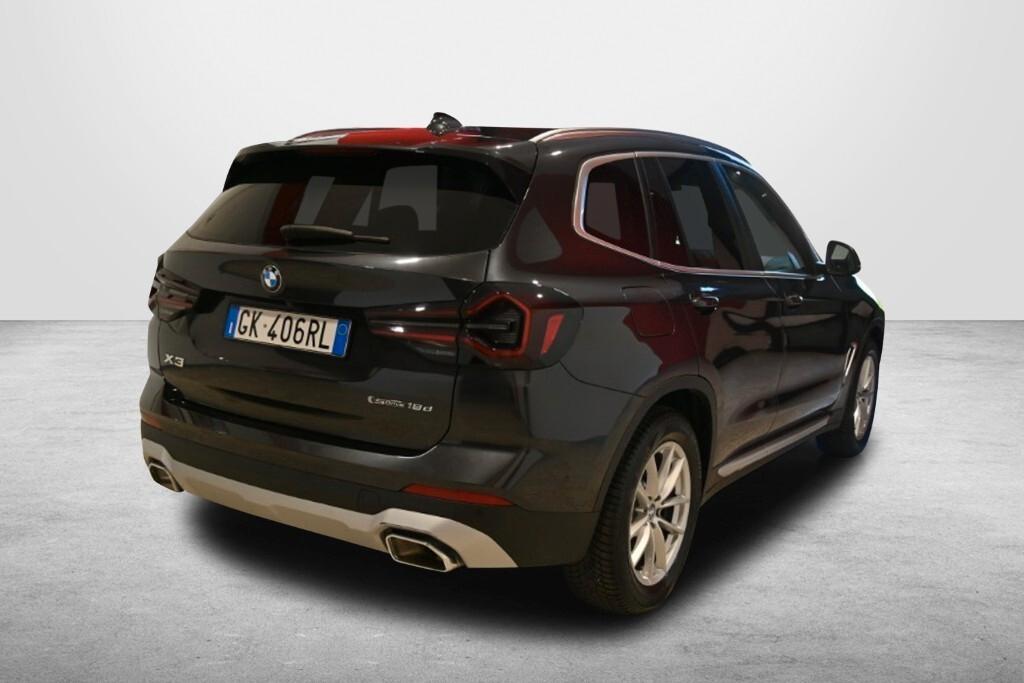 BMW X3 18D 150CV STEPTRONIC 48V S-DRIVE BUSINESS ADVANTAGE ( FARI LED ADATTIVI - PELLE - CLIMA TRIZONA - CRUISE - NAVI - MIRROR - PARK ASSISTANT - TELECAMERA POST. - CERCHI 18 )