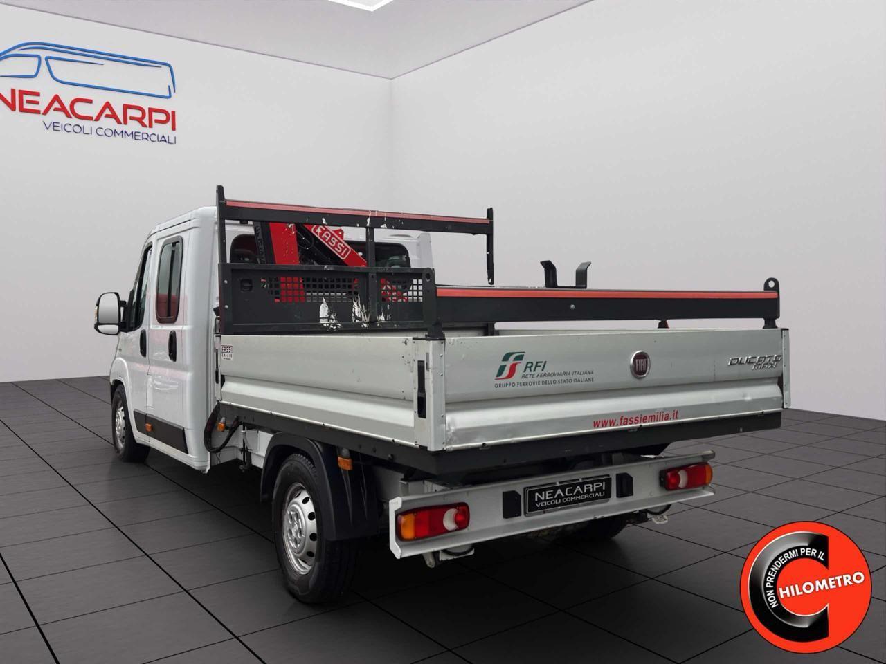 Fiat Ducato MAXI 2.3 MJT 130CV CASSONE GRU FASSI DOPPIA CABINA
