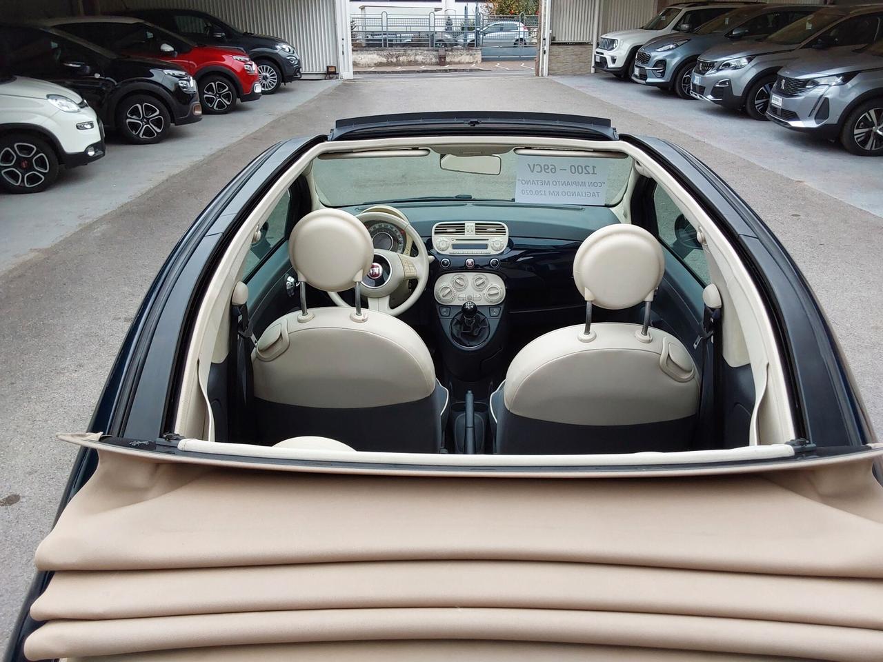 Fiat 500 C 1.2 Lounge con impianto Metano