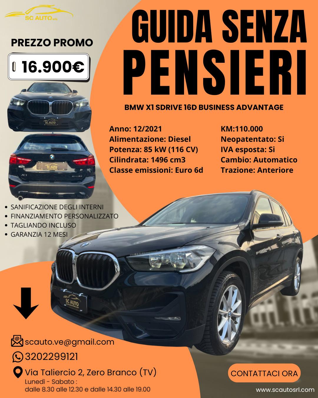 BMW X1 sdrive16d Advantage auto