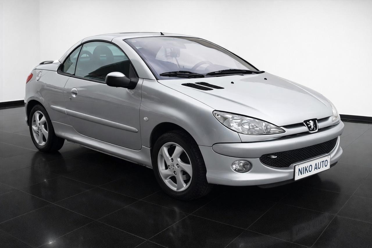 PEUGEOT 206 CABRIO 2004 1.6 16V UNICOPROPIETARIO 68.000KM NEOPATENTATI