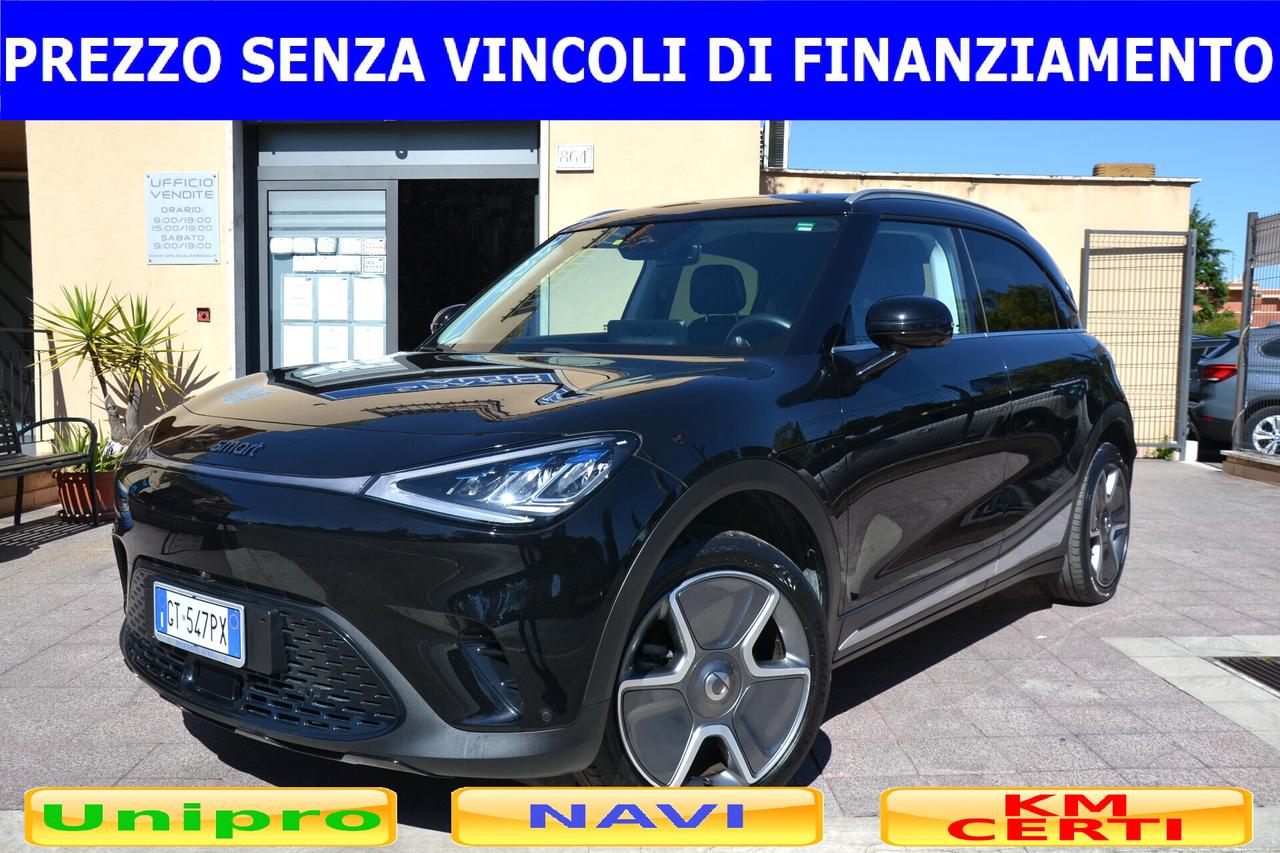 Smart #1 #1 PRO SPORT FULL FULL PREZZO SENZA VINCOLI UNIPRO' ITALIANA AUTONOMIA +400KM GARANZIA 12M ELETTRICA