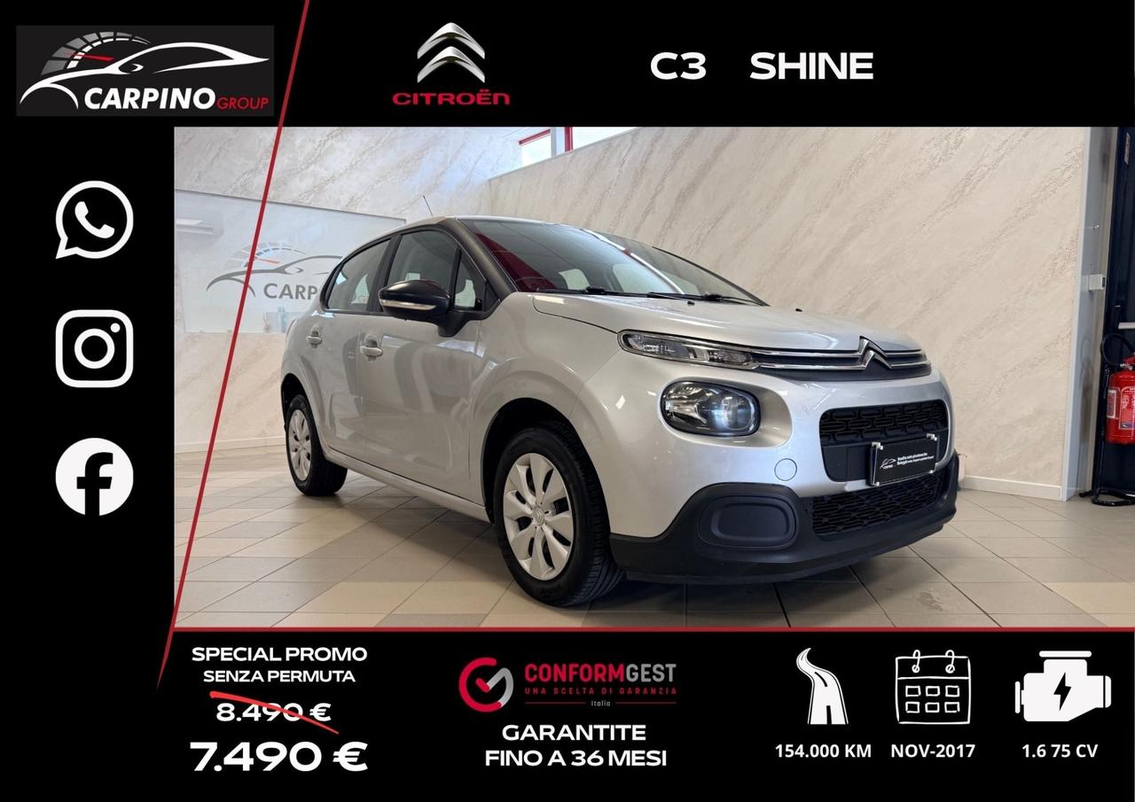 Citroen C3 BlueHDi 75 S&S Shine