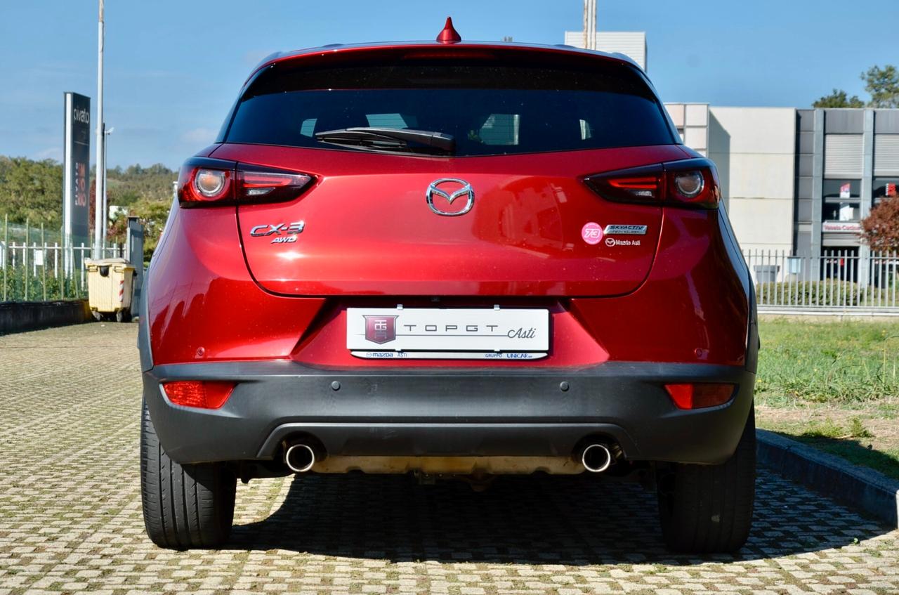 MAZDA CX-3 2.0 EXCEED AWD 150cv, UNICOPROPRIETARIO, EURO 6D, FARI FULL LED, RETROCAMERA, PERMUTE