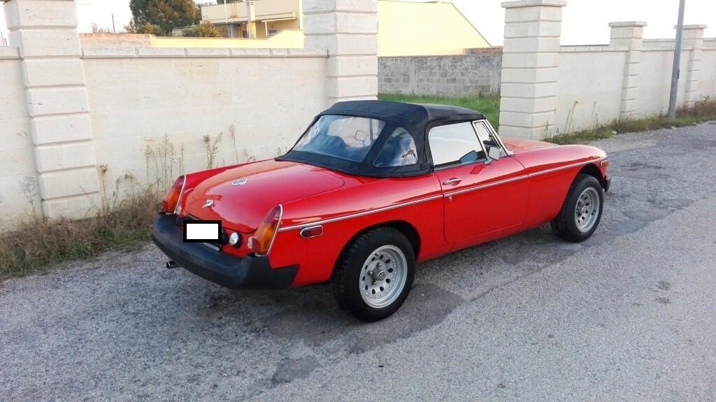 Mg MGB Roadster 1.8cc, anno 1978, certificata ASI