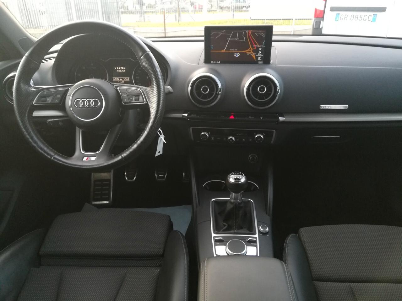 AUDI - A3 Sportback - 1.6 TDI S-LINE - EURO 6 - FINANZIABILE - PERMUTE