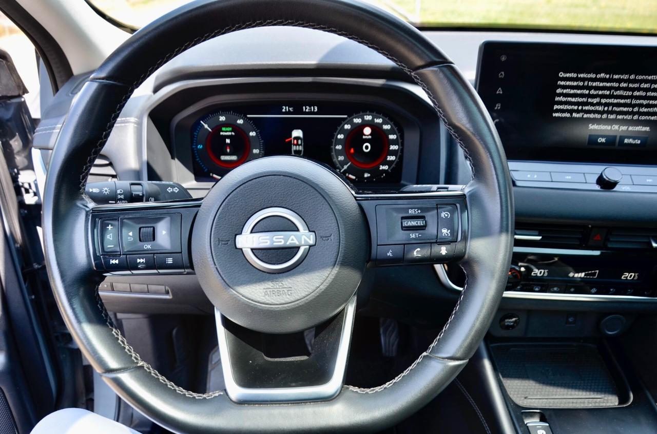 NISSAN QASHQAI 1.5 E-POWER N-CONNECTA 2wd 158cv AUTO, PREZZO PIU' IVA, UNICOPROPRIETARIO, GARANZIA NISSAN 5/2027, UFF ITALIANA, HIGH BEAM, RETRO 360°, PERMUTE