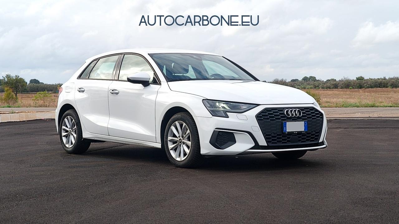 AUDI A3 SPB S-Tronic FULL LED 2021 2.0 Tdi 115cv