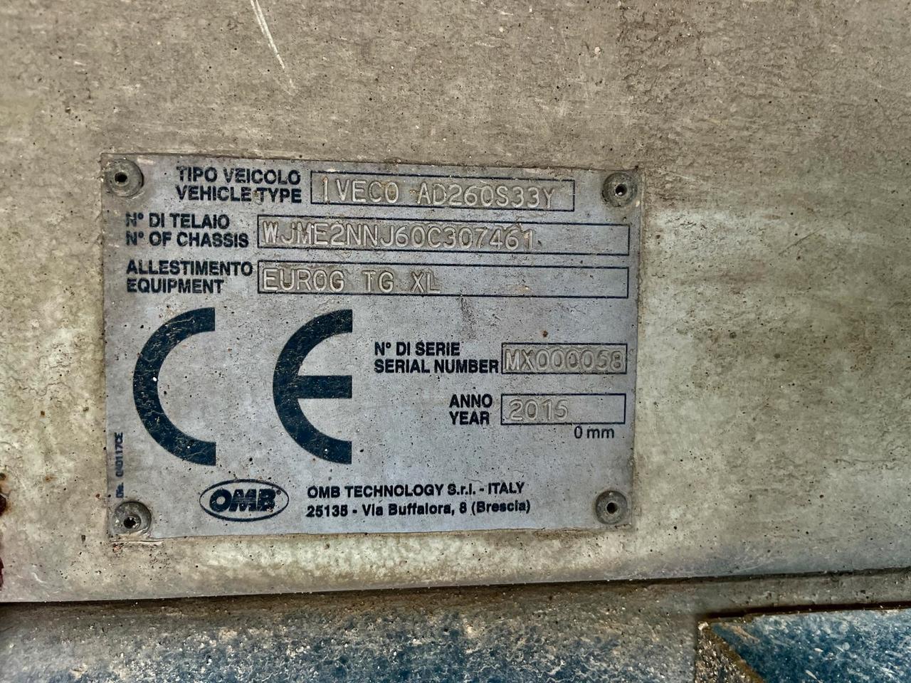 IVECO STRALIS 330 - EURO 6 COMPATTATORE OMB EUROG TG XL