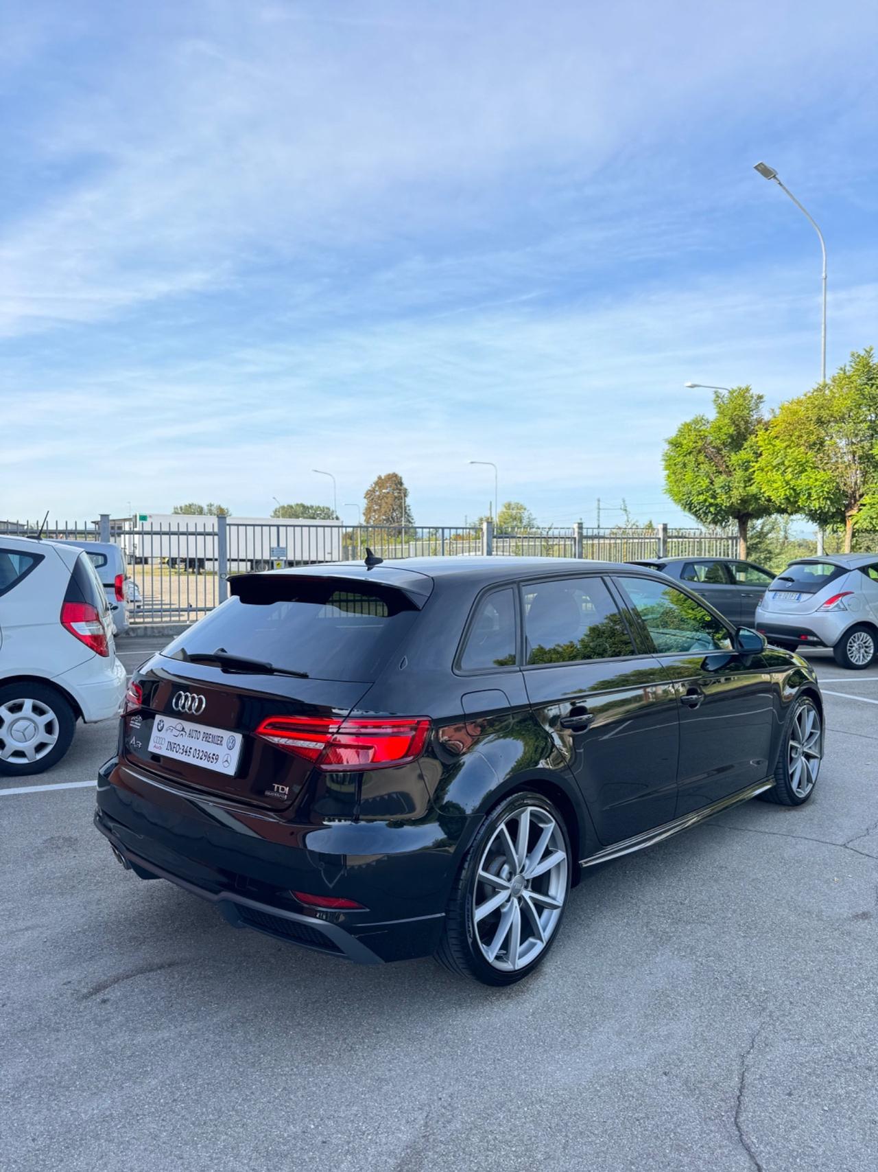 Audi A3 SPB 2.0 TDI Sline 184 CV S tronic