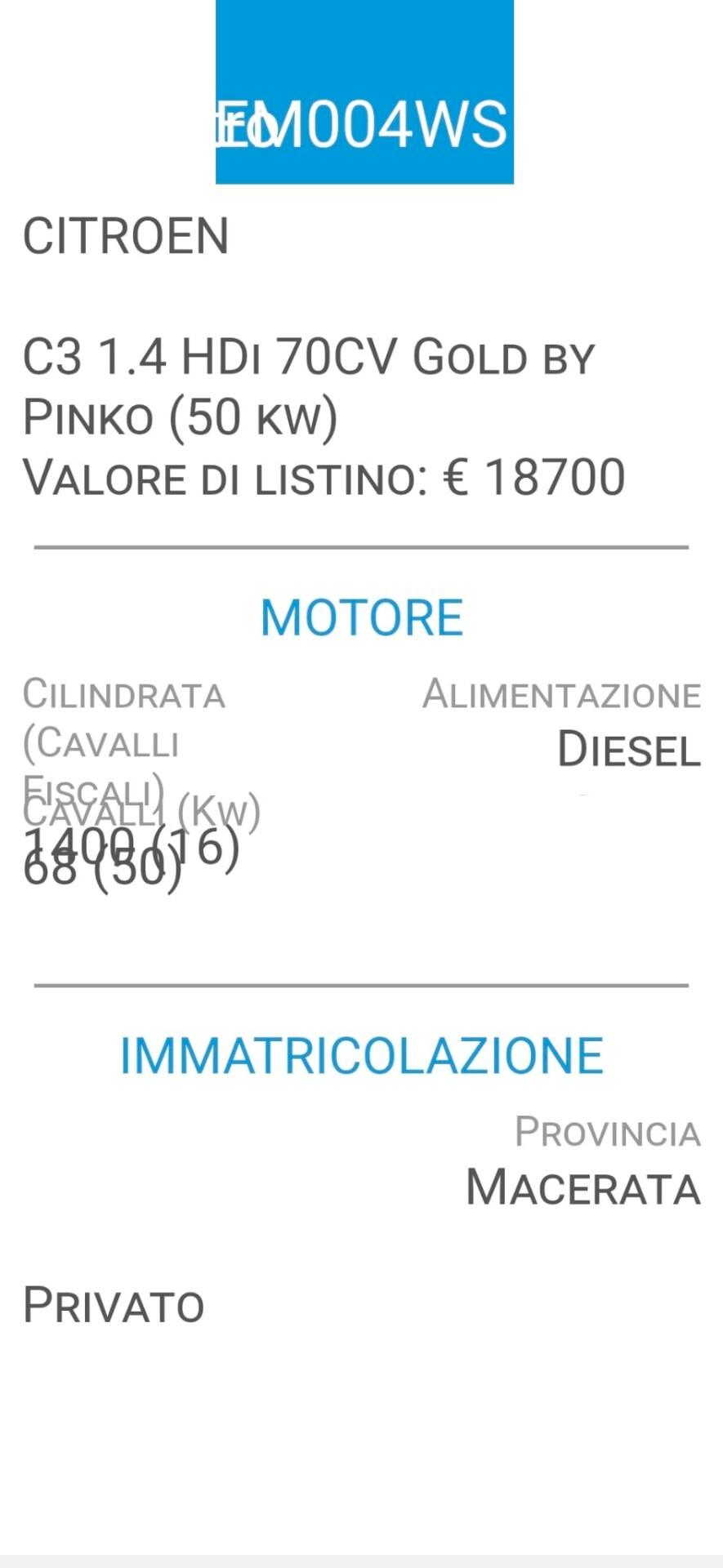 Citroen C3 1.4 HDi-UNICA PROPR-FOTO 4 REVISIONI