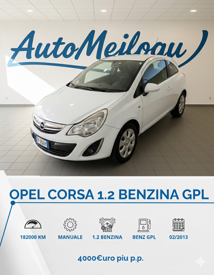 Opel Corsa 1.2 85CV 3 porte GPL-TECH Edition