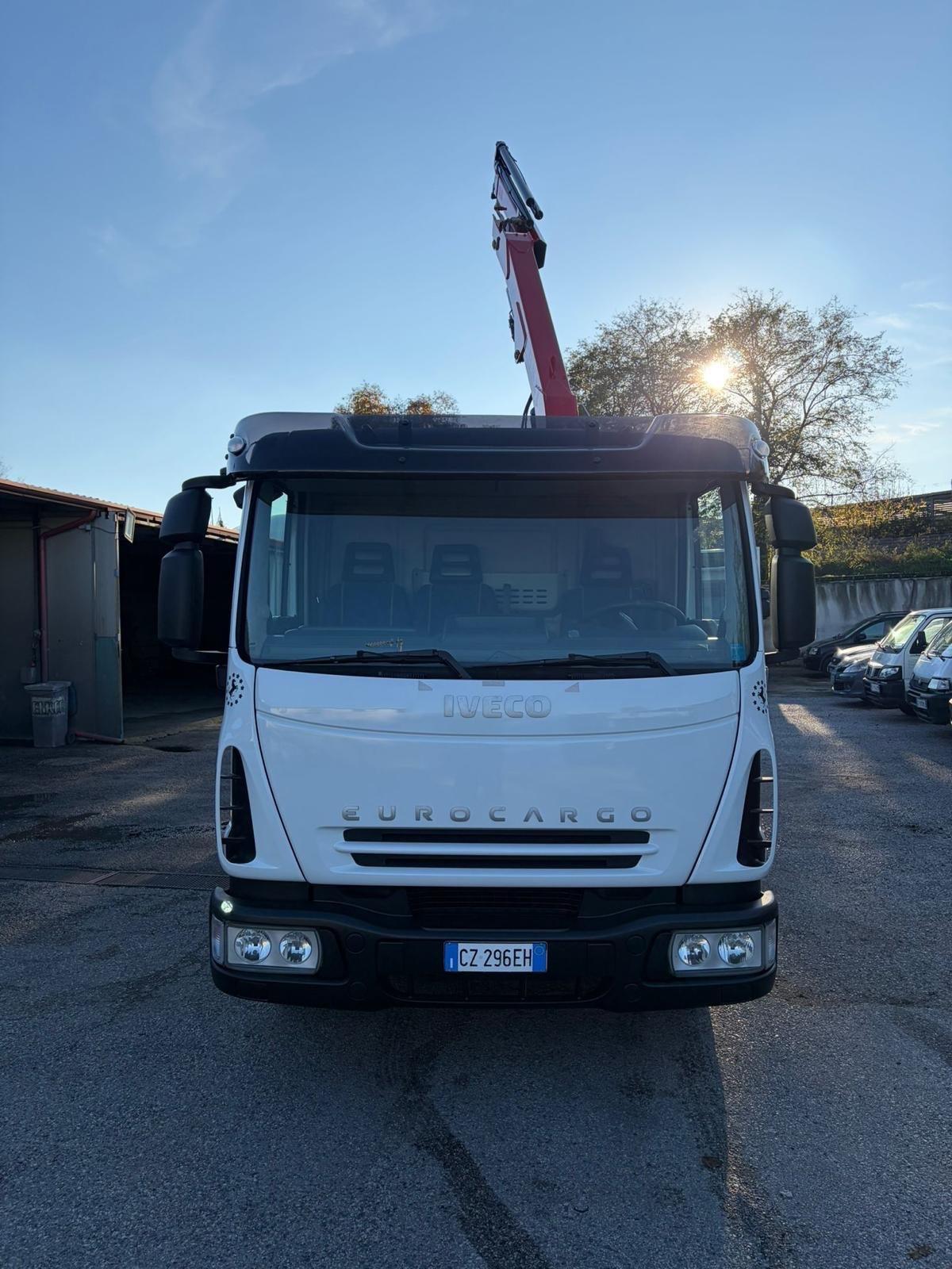 Iveco Eurocargo 75e17 cassone con gru fissa-2006