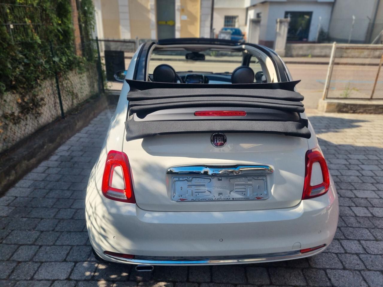 Fiat 500 lounge cabrio anno2016 km67000 neopat