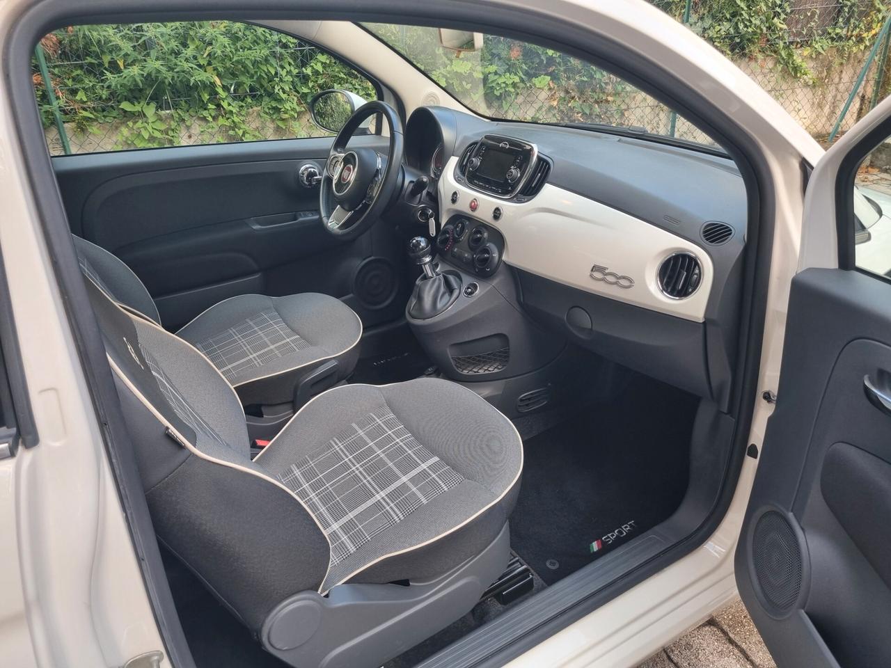 Fiat 500 1.2 Lounge 69cv anno 2016 km 62000 neopat