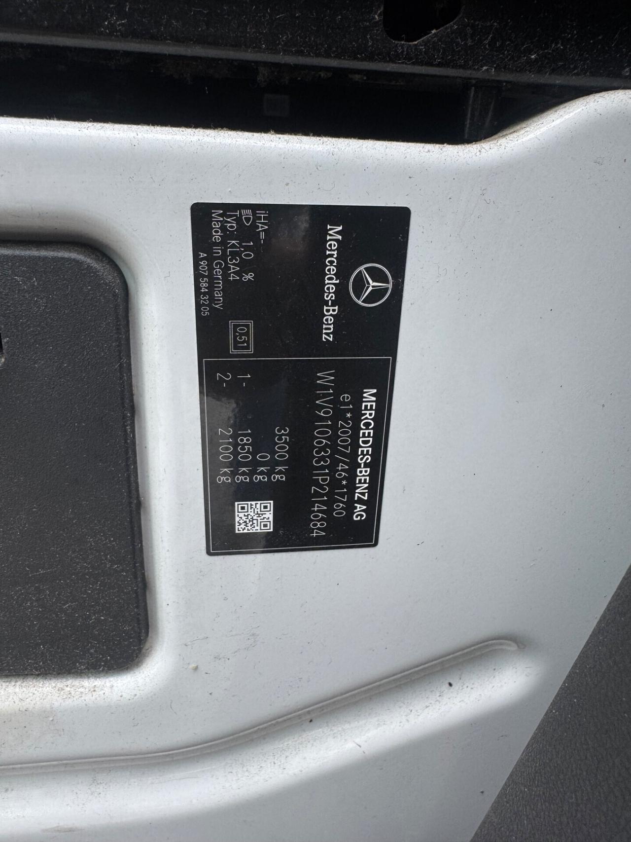 Mercedes-benz Sprinter F39/33 311 CDI FWD TN Furgone