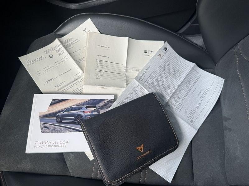 CUPRA Ateca 1.5 tsi 150cv dsg UNIPROPRIETARIO CRONOLOGIA TAGLIANDI