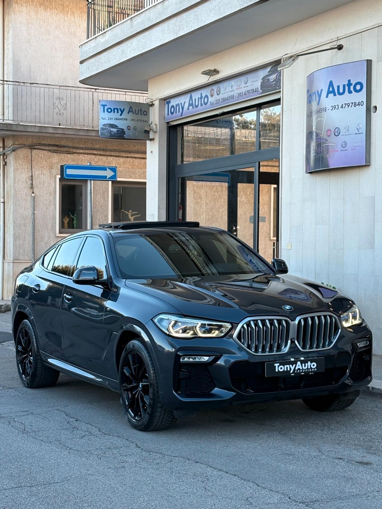 Bmw X6 xdrive30d Msport auto TETTO APRIBILE IN CARBONIO ILLUMINATO,,LUCI SOFFUSE,VIRTUAL COCKPIT,APPLE CARP
