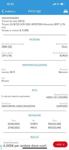 Volkswagen Tiguan 2.0 BiTDI SCR DSG 4MOTION R Line BMT