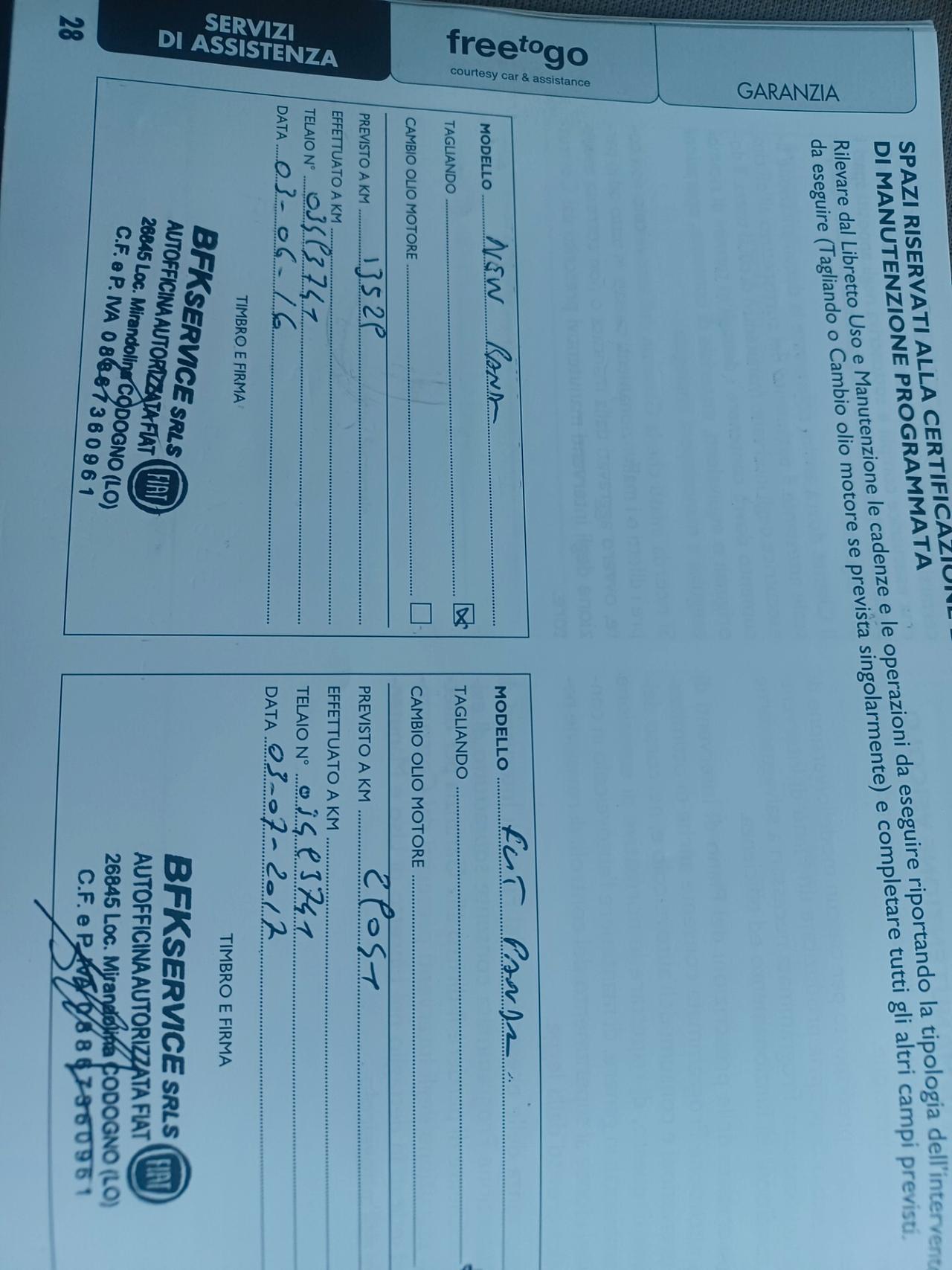 Fiat Panda 1.2 Lounge EURO 6 UNICO PROPRIETARIO