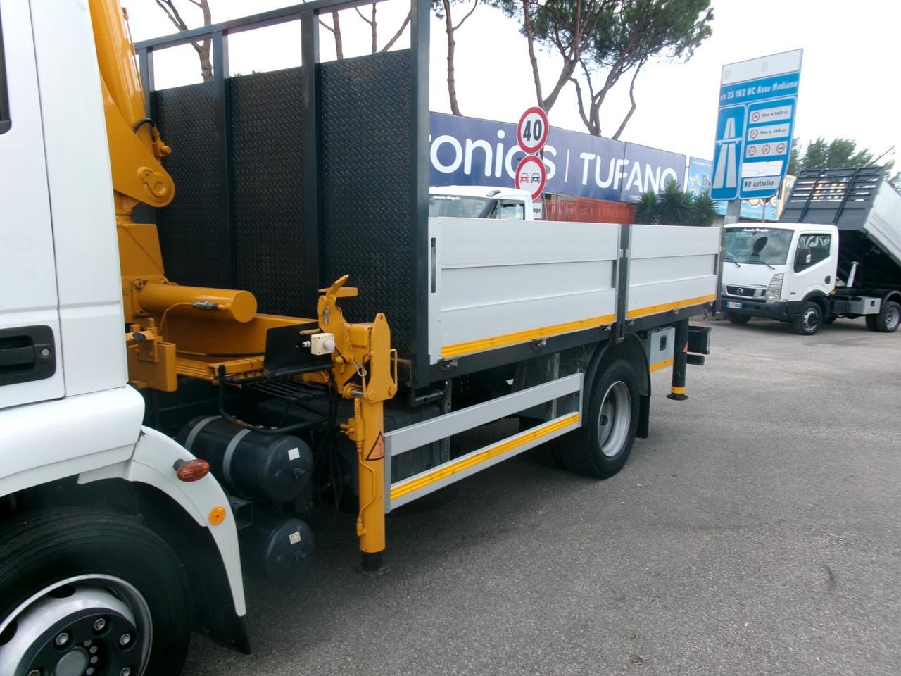 Iveco EUROCARGO 120/22 E5 GRU EFFER 14600/2S 4 PIEDI +CASSONE FISSO DA 4.20 METRI