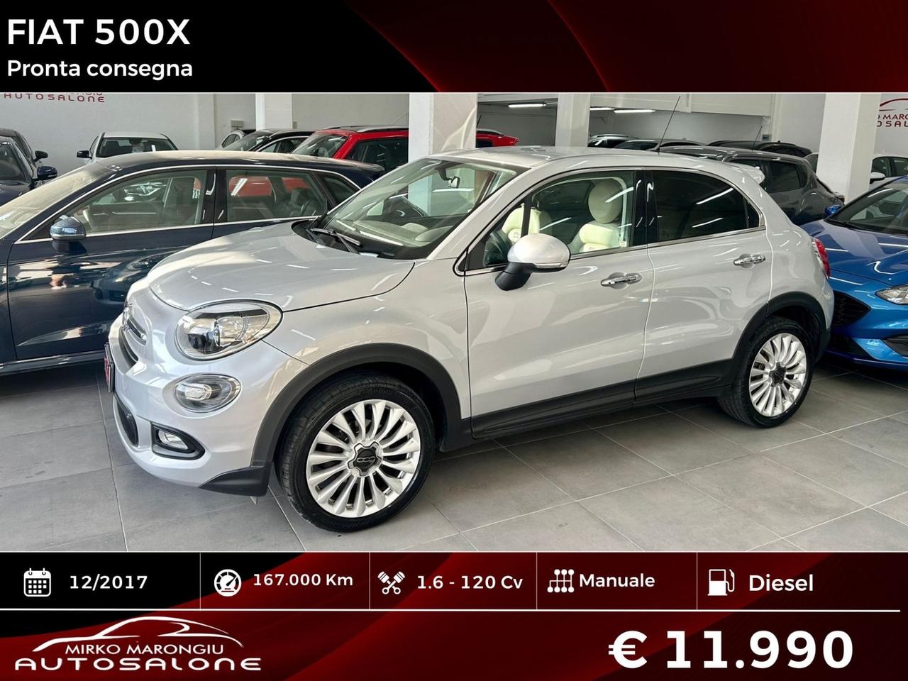 Fiat 500X 1.6 MultiJet 120 CV FINANZIABILE