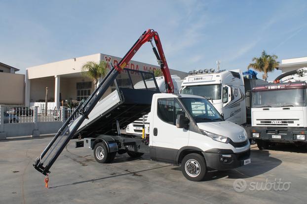 Iveco daily 35-140 cassone ribaltabile e grù nuovi