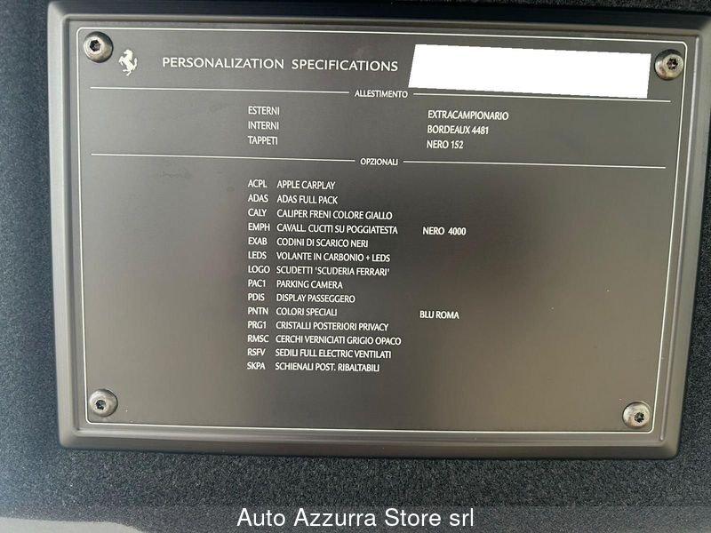 Ferrari Roma Roma | UFFICIALE ITALIANA, IVA, BLU ROMA