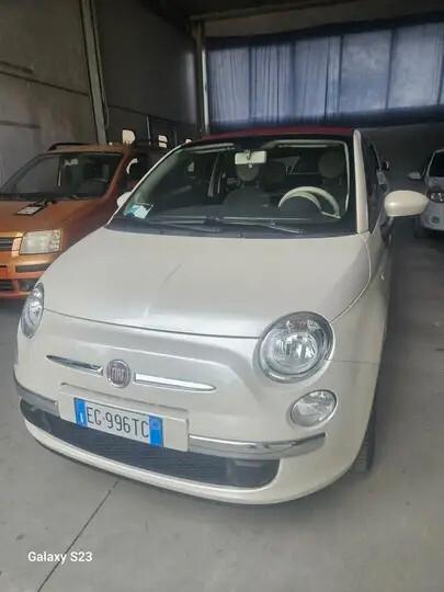 FIAT 500C 1.2 Lounge | Solo 63.000 km | Bianco Perla & Capote Rossa