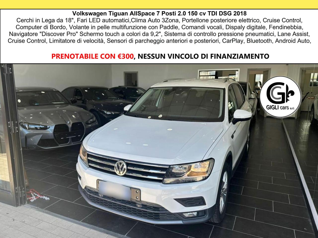 Volkswagen Tiguan All Space 7 posti Advanced TDI DSG Led navi C.18"