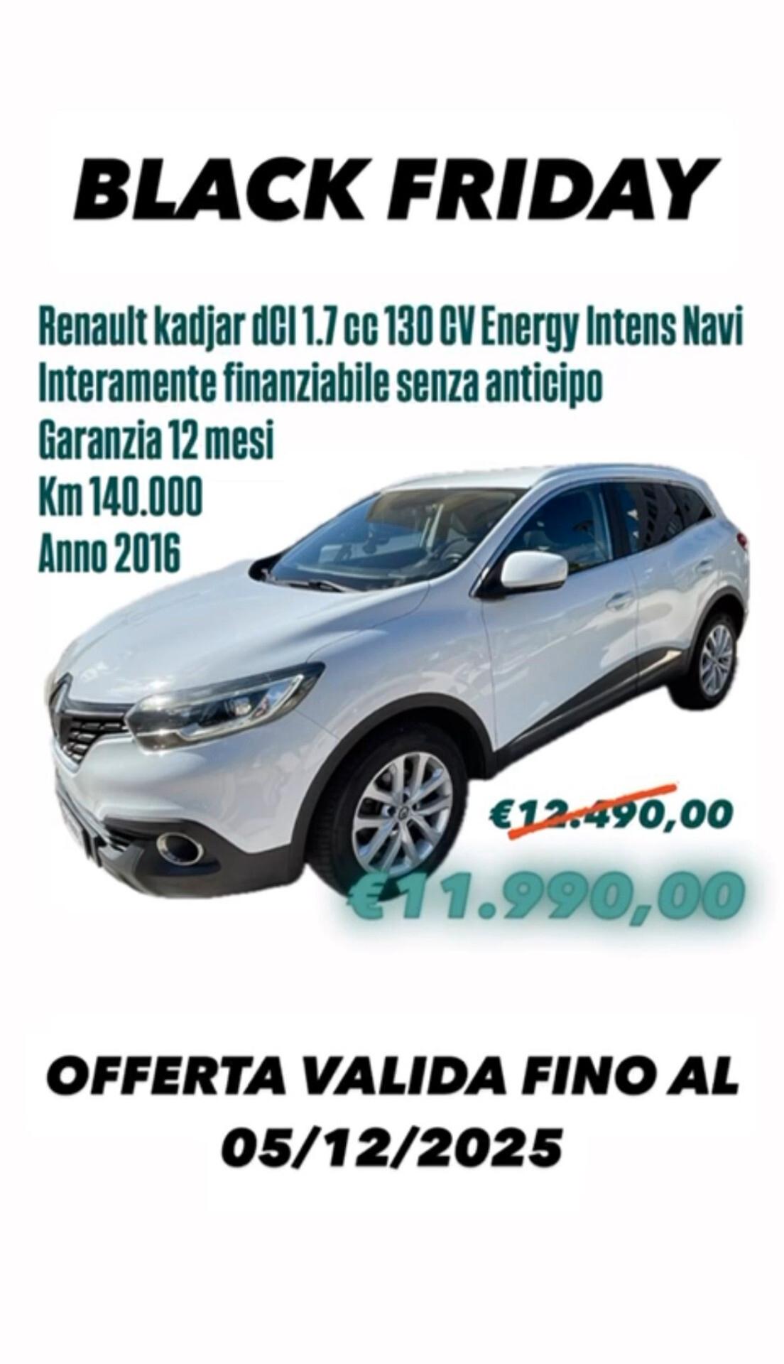Renault Kadjar dCi 130CV 4x4 Energy Intens Navigatore
