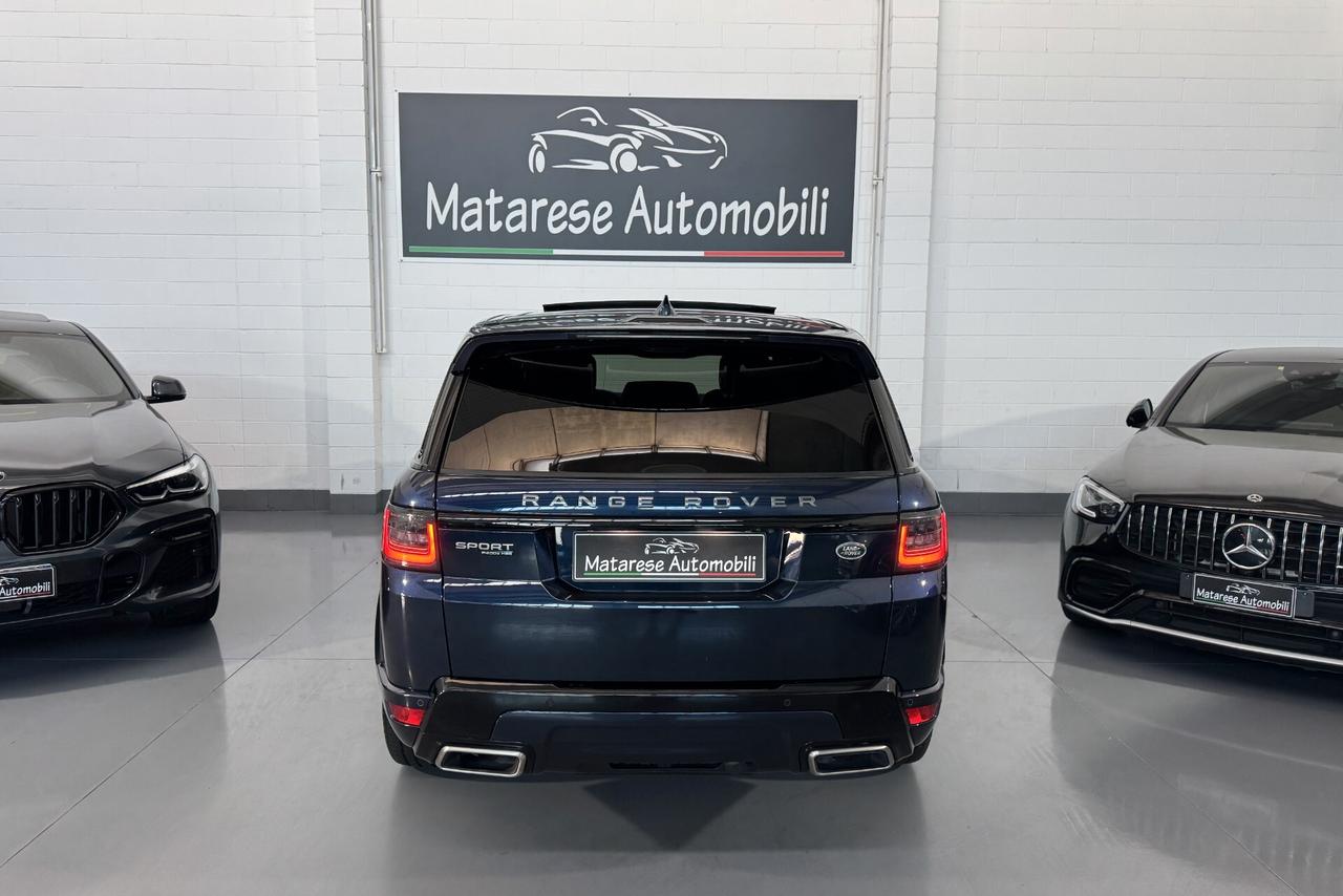 Land Rover Range Rover Sport HSE P400e Dynamic PHEV 2.0cc 404cv Tagliandi ufficiali Tetto apribile Gancio Traino