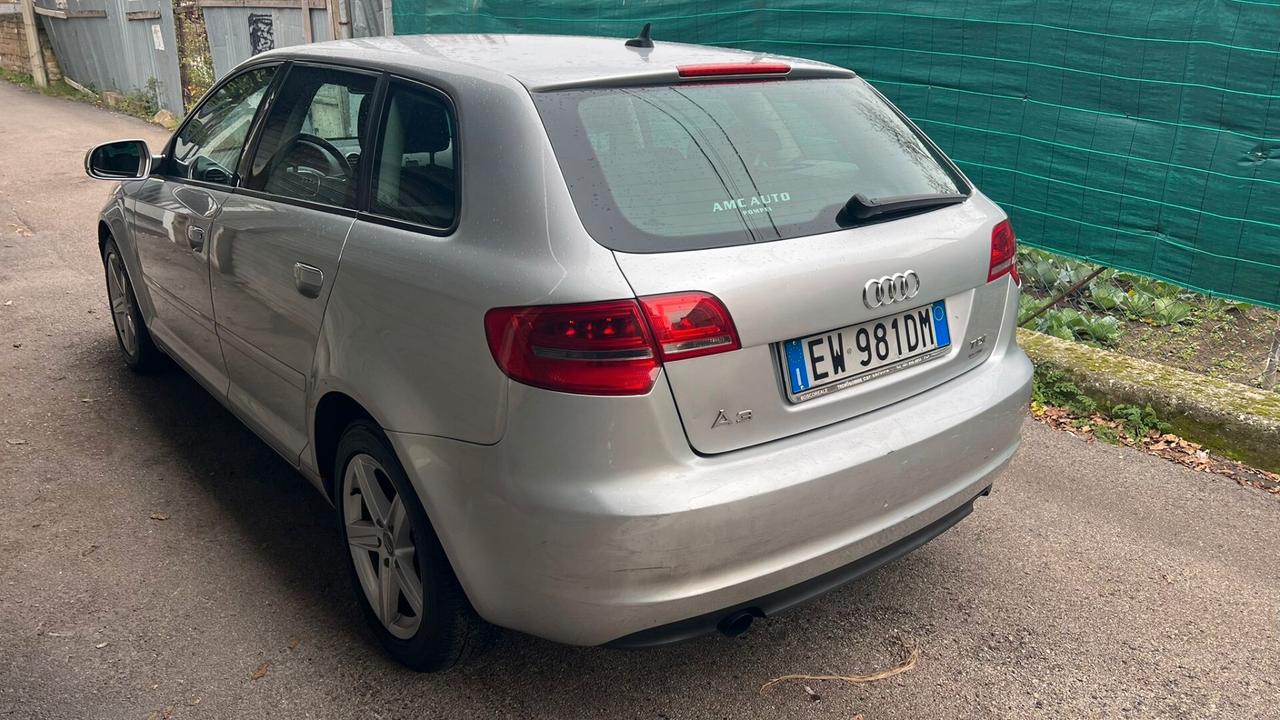 Audi A3 SPB 2.0 TDI F.AP. Ambition Unico Proprietario